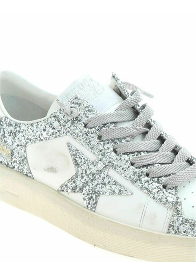 Sneakers Stardan Con Glitter Bianche E Argent