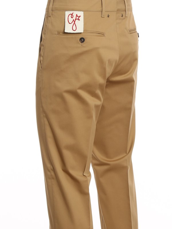 Pantaloni Conrad In Cotone Lucido