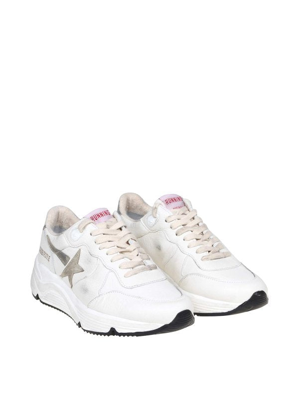 Sneakers Running Sole In Pelle Colore Bianco