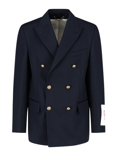 Blazer Doppiopetto In Misto Lana