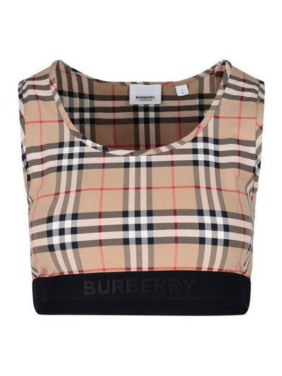 Top Sportivo Con Motivo Tartan