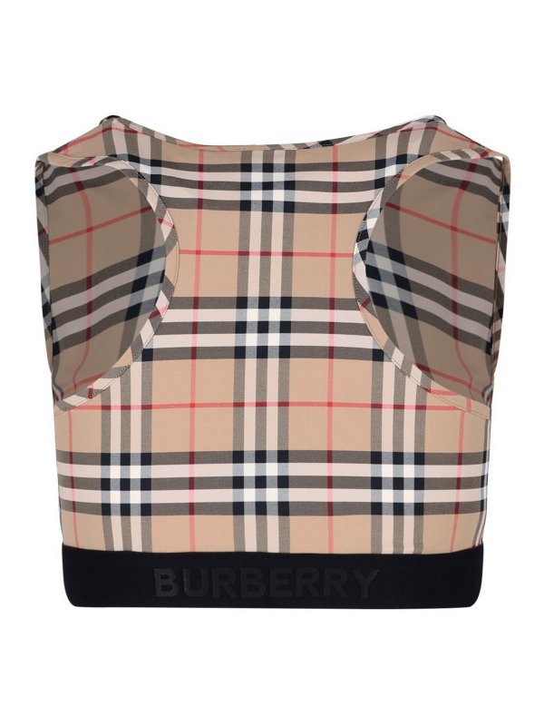 Top Sportivo Con Motivo Tartan