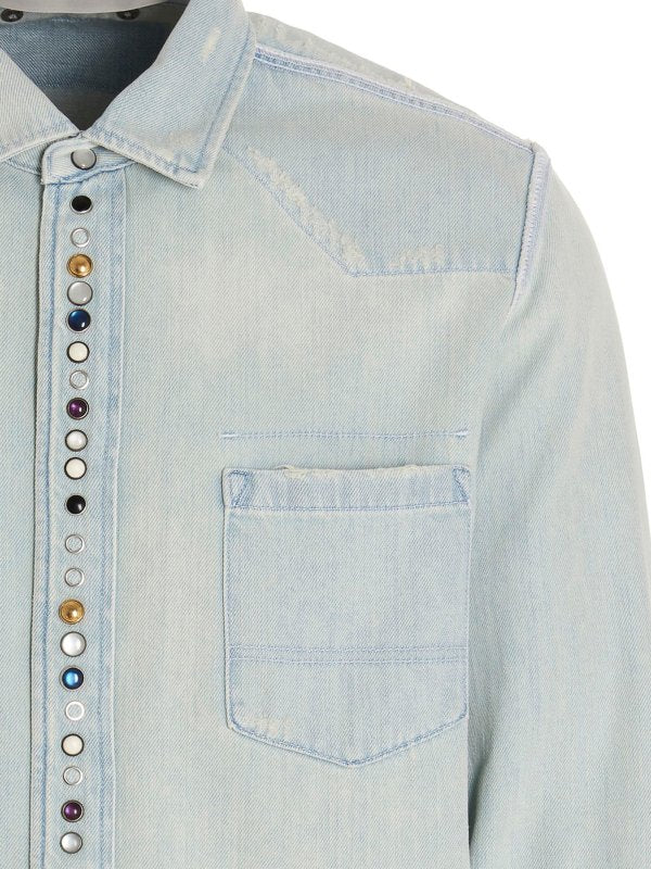 Camicia In Denim Slavato