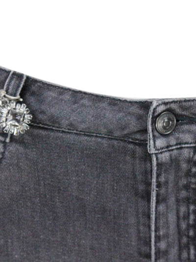 Jeans Con Dettagli Gioiello