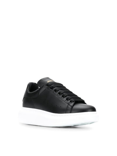 Sneakers Basse Oversize In Pelle Nera