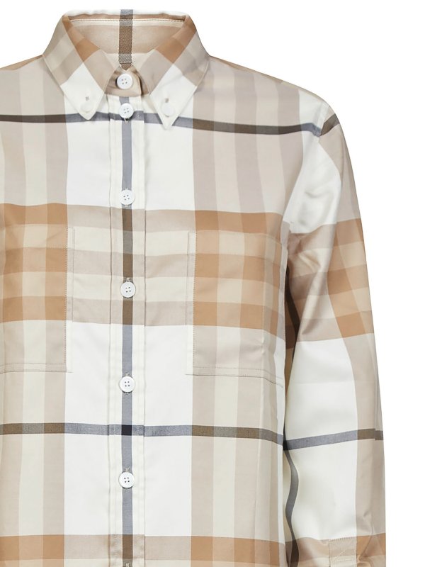 Camicia Tartan Con Colletto Button-down