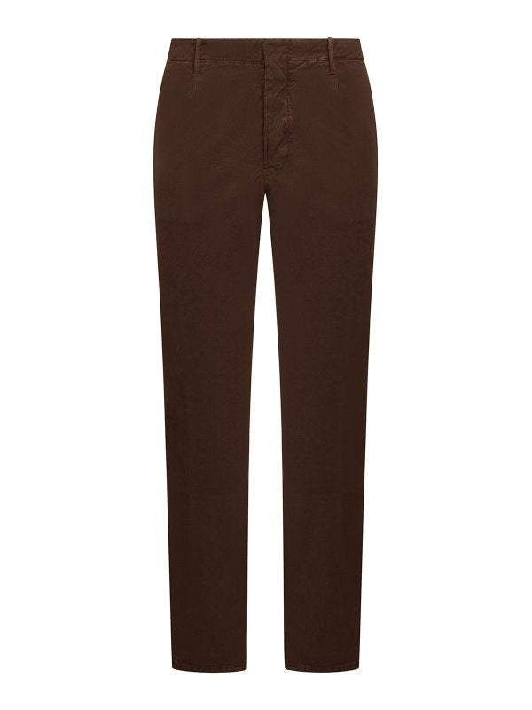 Pantaloni In Cotone Stretch