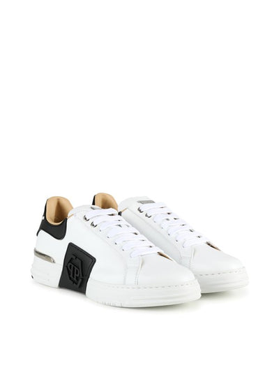 Sneaker In Pelle Con Logo Laterale