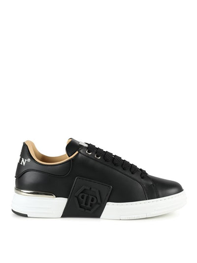 Sneaker In Pelle Con Logo Laterale