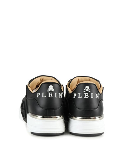 Sneaker In Pelle Con Logo Laterale