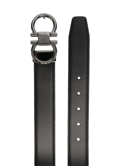 Cintura In Pelle Con Logo Inciso