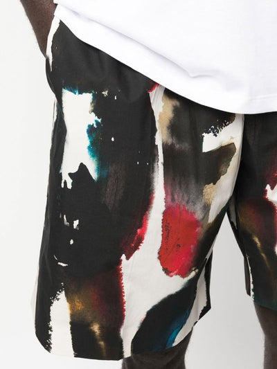 Pantaloncini Multicolore Con Logo All Over