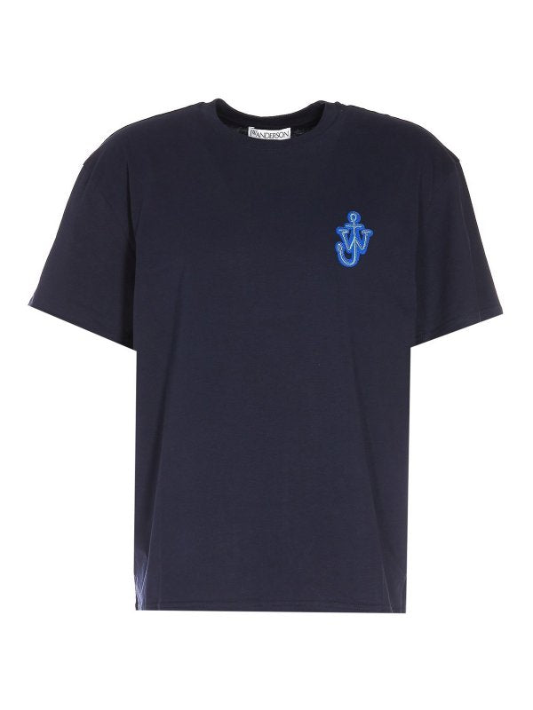 T-shirt In Cotone Con Logo Applicato