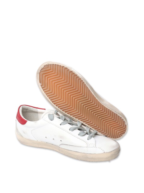 Sneaker Stringate In Pelle