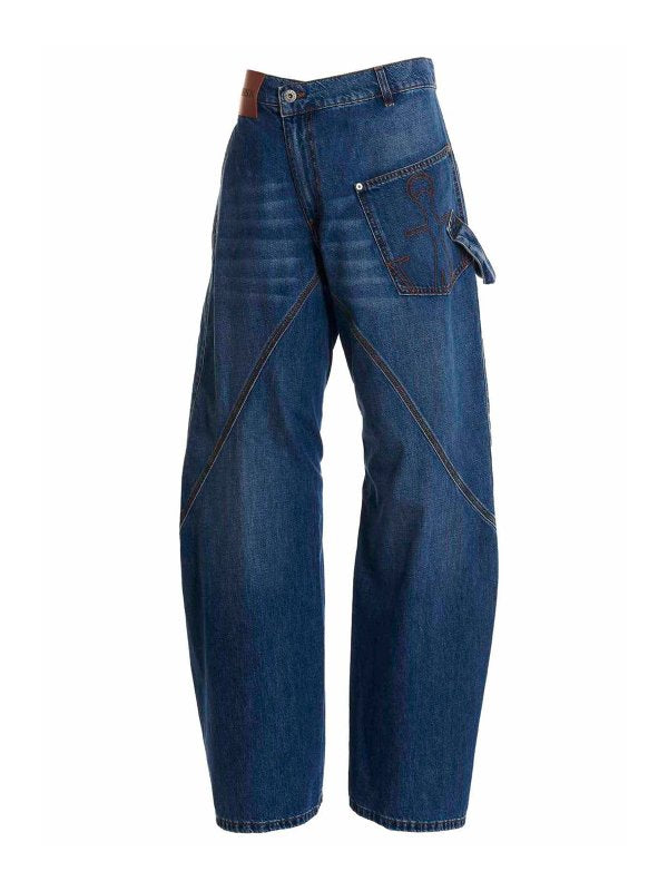 Jeans Workwear A Gamba Attorcigliata