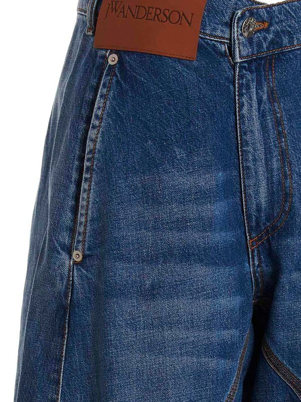 Jeans Workwear A Gamba Attorcigliata