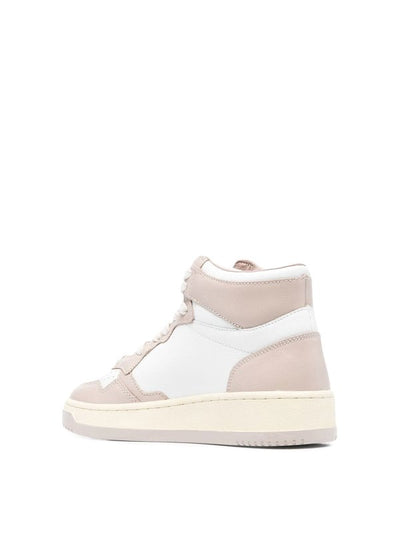 Sneakers Alte In Pelle Doppio Colore