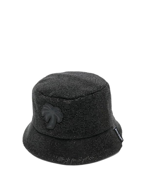 Cappello Stile Pescatore Con Patch E Strass