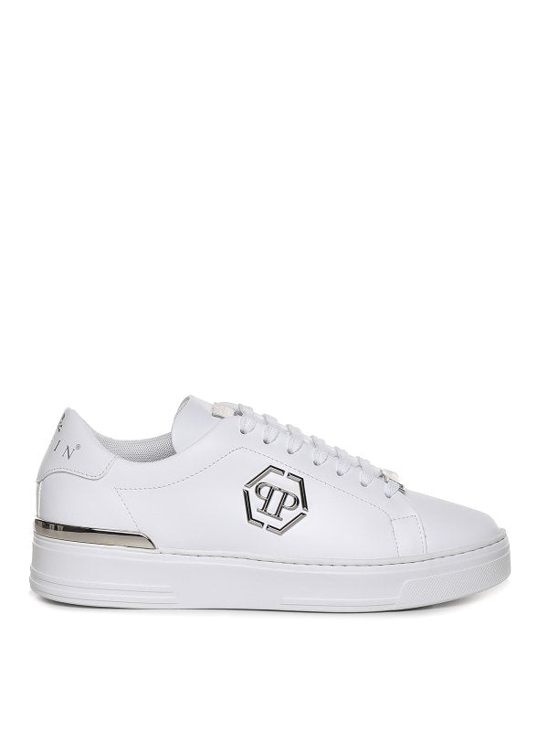 Sneakers In Pelle Con Logo