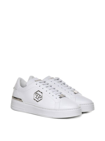 Sneakers In Pelle Con Logo