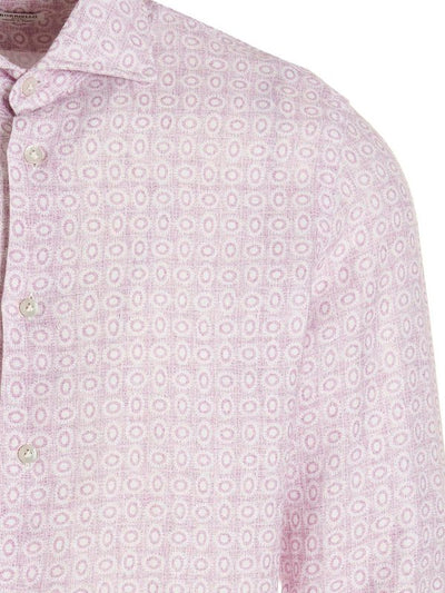 Camicia In Lino Stampato