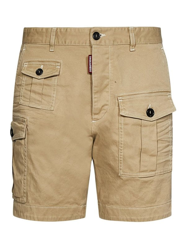 Pantaloncini Cargo Beige