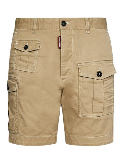 Pantaloncini Cargo Beige