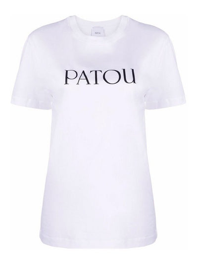 T-shirt In Cotone Bianco Con Stampa Logo