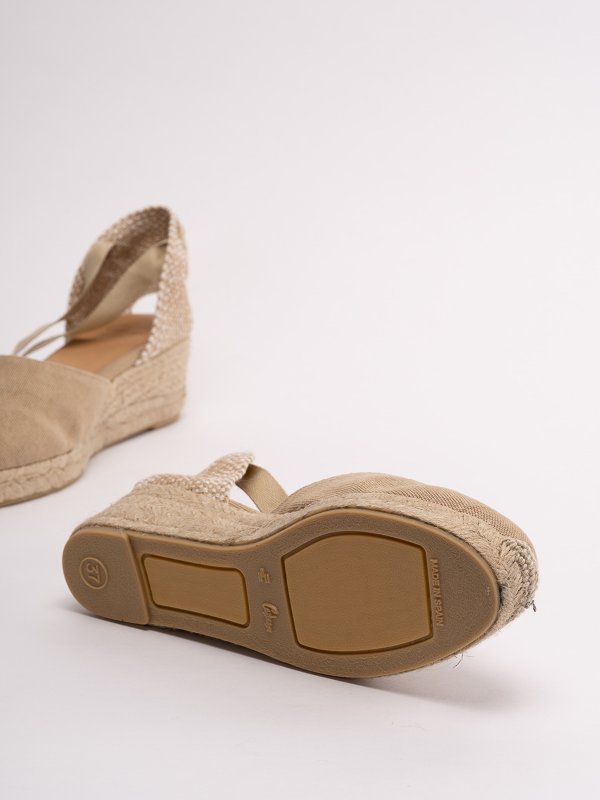 Espadrilles Carina Con Zeppa E Lacci