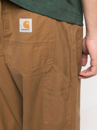 Pantaloni Casual In Cotone A Gamba Larga