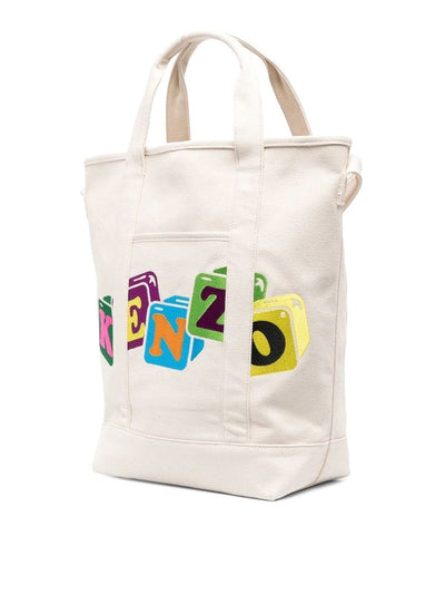 Borsa Tote Boke Blocks Natural