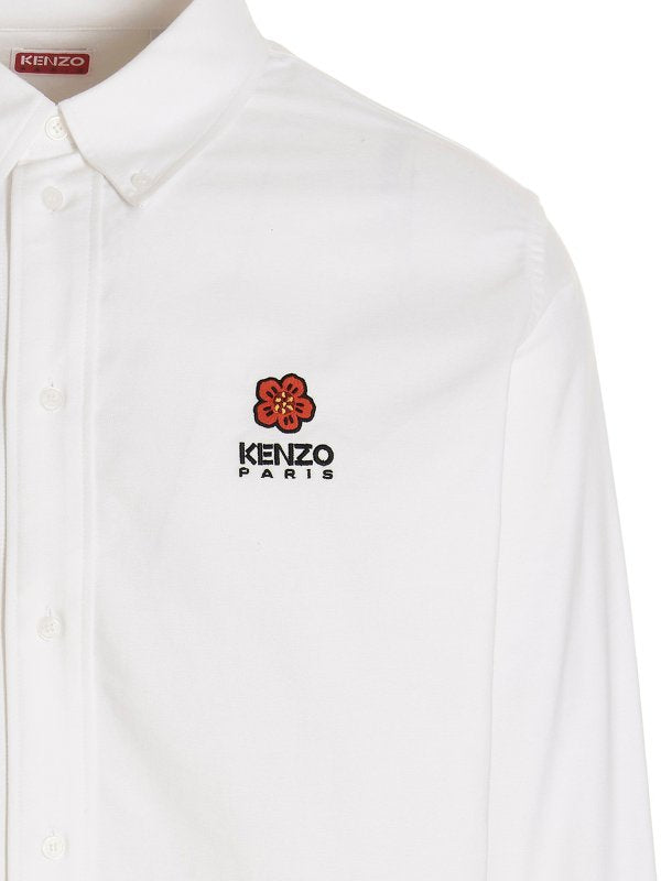 Camicia Con Logo Ricamato