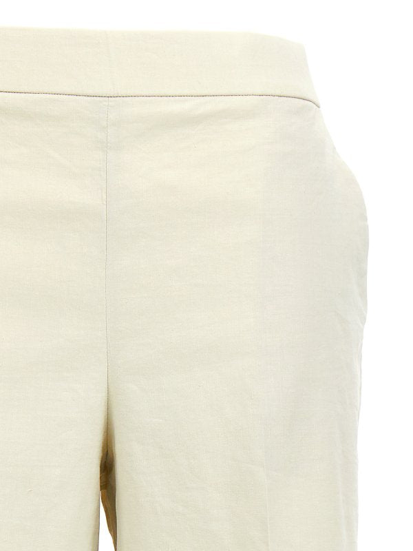 Shorts In Cotone Con Elastico In Vita