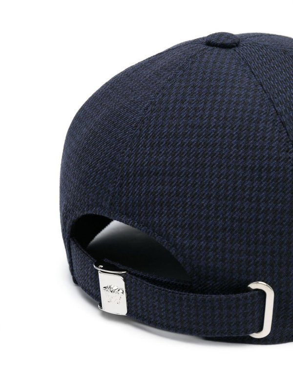 Cappello Baseball In Lana Con Logo