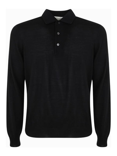 Polo Maniche Lunghe Con Collo A Camicia