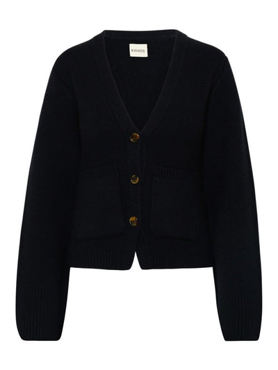 Cardigan Scarlatto In Cashmere Nero