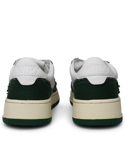 Sneaker In Misto Pelle Bicolore