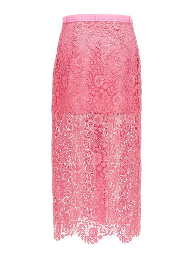 Rose Lace Midi Skirt