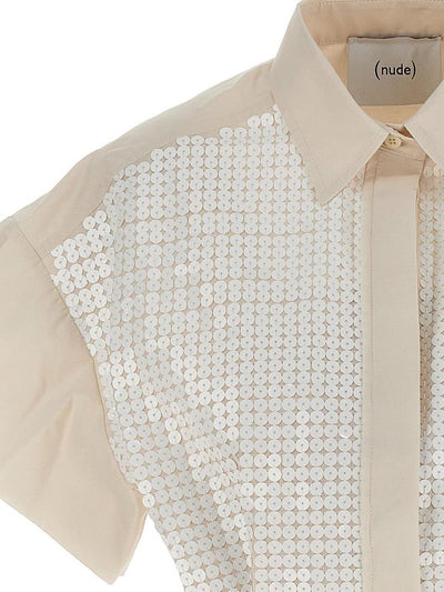 Camicia Corta Con Paillettes