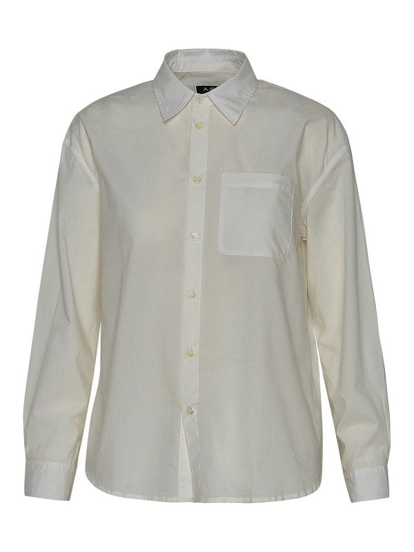 Camicia Boyfriend In Cotone Bianca