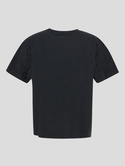 T-shirt Nera A Maniche Corte Di Acne Studios