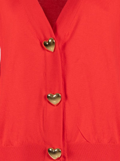 Cardigan Con Bottoni A Cuore