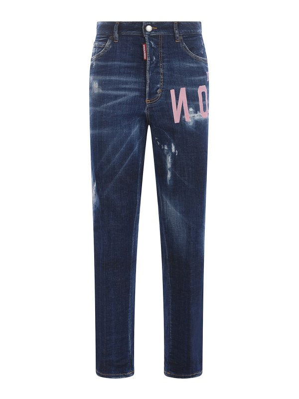 Jeans Icona Dsquared2 In Denim