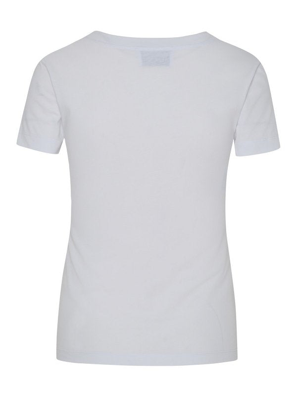 T-shirt In Cotone Bianco