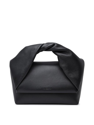 Borsa Twister Grande In Pelle Nera