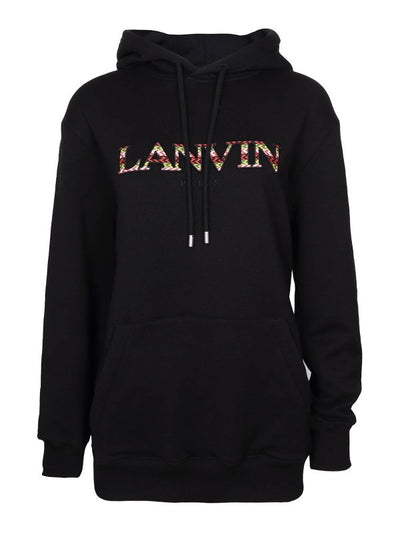 Lanvin Felpa Hoodie In Cotone Con Logo