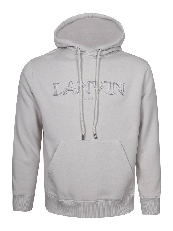 Lanvin Felpa Hoodie In Cotone Con Logo