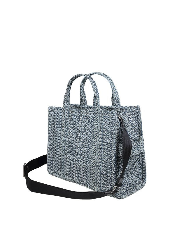 Borsa Tote Media In Canvas Monogramma