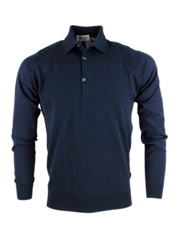 T-shirt E Polo John Smedley Blu