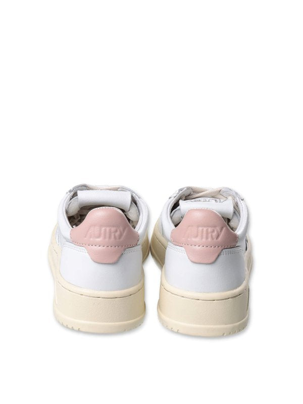 Sneakers Autry Da Bambina In Pelle Bianca